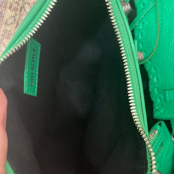 Authentic Balenciaga Le Cagole Giant Studs Shoulder Bag XS Apple Green - Picture 4 of 11
